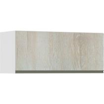 Armário Basculante 90cm 1 Porta Branco Polar C/Legno Crema