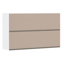 Armário Basculante Duplo 120cm 2 Portas Branco Polar
