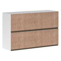 Armário Basculante Duplo 120cm 2 Portas Branco Polar