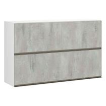 Armário Basculante Duplo 120cm 2 Portas Branco Polar