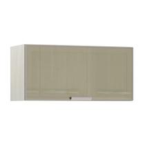 Armário Basculante Luciane 80cm 1 Porta com Vidro Reflecta Bronze Luci