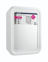 Armario basico banheiro toalete plastico branco fechado pr5055-2 atlas