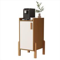 Armário Cantinho para Café Poseidon Nature Off White 1 Porta Sal