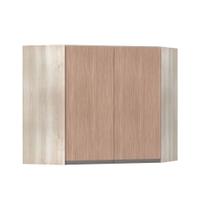 Armário Canto Diagonal 2 Portas Luci Legno Crema C/Cumaru