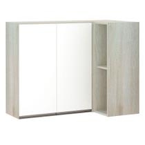 Armário Canto Reto Conjugado 2 Portas C/Nicho Legno Crema Armário Canto Reto Conjugado 2 Portas C/Nicho Legno Crema