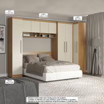 Armário Canto Reto Dormitório Modulado Éden MDP 6006