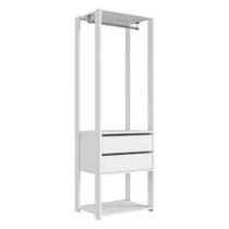 Armário Closet 60cm com 2 Gavetas Multimóveis CR35069 Branco