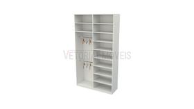 Armário closet prateleira cabideiro duplo M18