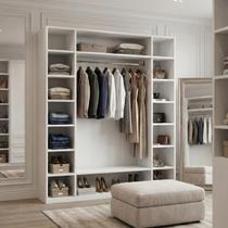 Armário Colmeia 01 Cabideiro Prateleiras Nichos Expositor Guarda Roupas Closet Cor Branco Armário Colmeia 01 Cabideiro Prateleiras Nichos Expositor Guarda Roupas Closet Cor Branco