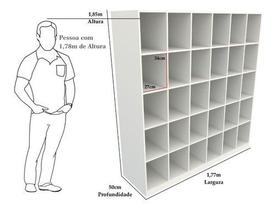 Armário Colmeia 100%mdf M4 Organizador Vestiário Prateleira Armário Colmeia 100%mdf M4 Organizador Vestiário Prateleira