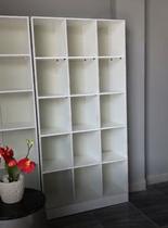 Armário Colméia e Balcão Arara Loja de Roupas Magia Móveis