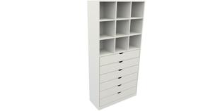 Armário Colmeia Gaveteiro Misto M15 100%mdf Closet Loja Armário Colmeia Gaveteiro Misto M15 100%mdf Closet Loja