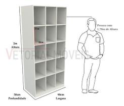 Armário Colmeia M18 (organizador, Estante, Prateleira )