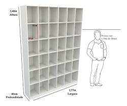 Armário Colmeia M19 100% Mdf (closet Lojas Roupas Expositor)