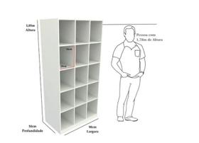 Armário Colmeia M6 100% Mdf Organizador Estante Prateleira Armário Colmeia M6 100% Mdf Organizador Estante Prateleira