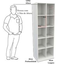 Armário Colmeia Mirela M13 100% Mdf Organizador Estante