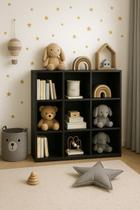 Armário Colmeia Multiuso 9 Nichos Prateleira Rack Expositor Livreiro Organizador Branco Cód.309 Armário Colmeia Multiuso 9 Nichos Prateleira Rack Expositor Livreiro Organizador Branco Cód.309