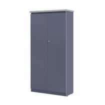 Armario com 2 Portas 4 Prateleiras Emir Azul Armario com 2 Portas 4 Prateleiras Emir Azul