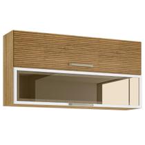 Armário com 2 Portas Basculante Banff Freijó Ripado Supremo