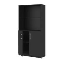 Armario com 3 Prateleiras Etios Preto Onix Armario com 3 Prateleiras Etios Preto Onix