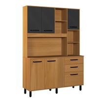 Armário com Balcão Completo Cozinha Luna 6 Portas 2 Gavetas Armário com Balcão Completo Cozinha Luna 6 Portas 2 Gavetas