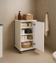 Armário com Rodízios e Porta Ideal para Organização de Ambientes