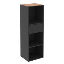 Armario Compacto Organizador Livreiro Multiuso Livia Office