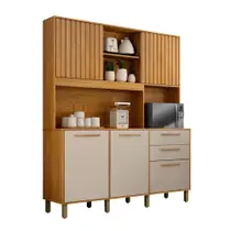 Armário Compacto Valde Móveis Diamante 05 Portas 2 Gavetas