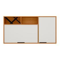 Armario Cozinha Aereo Ravena com Nicho 120 cm com 2 Portas