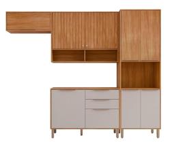 Armário Cozinha Compacta 100Mdf 4 Pçs 2 Aéreos 1 Torre E 1 Balcão Divina Mgm Móveis Armário Cozinha Compacta 100Mdf 4 Pçs 2 Aéreos 1 Torre E 1 Balcão Divina Mgm Móveis