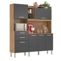 Armário Cozinha Compacta 6 Portas 2 Gavetas Pés C/ Regulagem 3 Prateleiras Select
