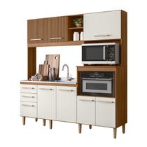 Armário Cozinha Compacta MDF 7 Portas 3 Gavetas Balcão P/ Pia Espaço P/ Forno E Microondas Pés C/ Regulagem Piatã Armário Cozinha Compacta MDF 7 Portas 3 Gavetas Balcão P/ Pia Espaço P/ Forno E Microondas Pés C/ Regulagem Piatã