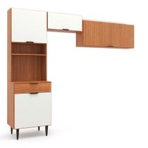 Armario Cozinha Compacta Vittoria Freijo com Off White Batrol