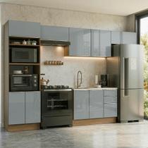 Armário Cozinha Completa 350 x 60 cm Lux Madesa 02