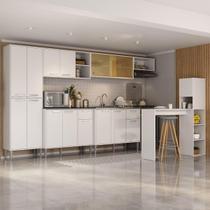 Armário Cozinha Completa 6 Pçs com Bancada Siena Multimóveis MP2244