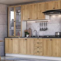 Armário Cozinha Completa Ditália Berlim 7 Pçs CV/BR B3 Cozy Armário Cozinha Completa Ditália Berlim 7 Pçs CV/BR B3 Cozy