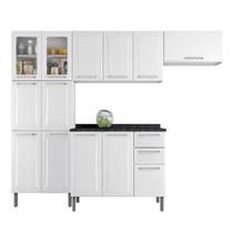 Armário Cozinha Completa Itatiaia Tarsila de Aço Branco