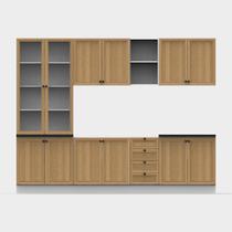 Armário Cozinha Completo Ditália Berlim 7 Pçs CV/BR B7 Cozy Armário Cozinha Completo Ditália Berlim 7 Pçs CV/BR B7 Cozy