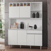 Armário Cozinha Completo Robin Branco 6 Portas Armário Cozinha Completo Robin Branco 6 Portas