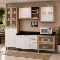 Armário Cozinha Ditália Aspen 5 Pçs c/tampo Cv/Br A100