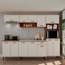 Armário Cozinha Genialflex Comp. Essência Freijó White Laca Armário Cozinha Genialflex Comp. Essência Freijó White Laca