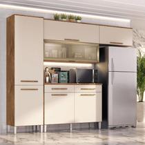 Armário Cozinha Girassol 7 Portas 2gav Pés Reguláveis Armário Cozinha Girassol 7 Portas 2gav Pés Reguláveis