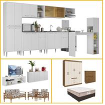 Armário Cozinha Kit Casa Completa Mobiliada 3 ambientes Multimóveis CR60000 Armário Cozinha Kit Casa Completa Mobiliada 3 ambientes Multimóveis CR60000