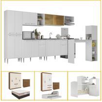 Armário Cozinha Kit Casa Completa Mobiliada 4 ambientes Multimóveis CR60008