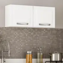 Armário Cozinha Lavanderia Suspenso Aço Aéreo Multiuso Itatiaia