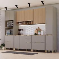 Armário Cozinha Modulada 310cm Lumina Bancada Ilha 100% MDF