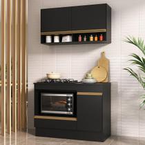 Armário Cozinha Modulada Compacta 105cm com Balcão para Cooktop e Rodapé Veneza Multimóveis MP2294 Armário Cozinha Modulada Compacta 105cm com Balcão para Cooktop e Rodapé Veneza Multimóveis MP2294