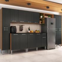 Armário Cozinha Modulada Completa 329,5cm Pequim Top Multimóveis MP3755
