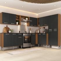 Armário Cozinha Modulada Completa de Canto 432,5cm Pequim Pop Multimóveis MP3773