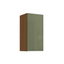 Armário Cozinha Modulado Vibra T642 c/ 1 Porta 40cm Canela/Verde Pistache Lacca Kappesberg